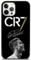 EZB Cristiano Ronaldo Themed iPhone Phone Case | Flexible Shock Absorbant Cool Football Player Phone Cover | Black and White Signature CR7 (iPhone 13 Pro Max)