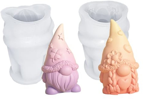 Silikonformen Gießformen Ostern Silikonform, DIY Osterwichtel Silikonform Ostern, 3D Silikonformen Gießformen Frühling, 3D Ostern Geschenk Wichtel Figuren für Dekorative