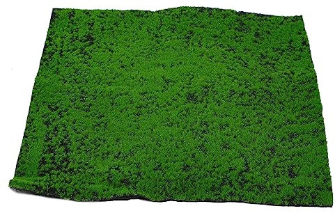 HAWILLOSCH Tapis De Mousse Artificielle Carré 50x50cm en Matériau Synthétique Simulation De Gazon Vert Décoration De Jardin Balcon Terrasse Décoration Paysagère