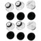 Replacement Ear Tip with Foam Covers For Plantronics Voyager 5200 Series / 5200 UC Bluetooth Headsets Ear gels Tips Pieces (6 x S Transparent)