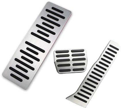 Auto Bremspedal Für V&W Für Jetta Golf 5 6 MK5 MK6 GTI Für Scirocco EOS Für T&iguan Für Passat B6 B7 CC R-linie Auto Fuß Rest Gas Pedal Pads Abdeckung(AT with rest)