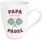 TIENDA EURASIA – Tazas Originales | Día del Padre y Día de la Madre | Medidas 8.5x8.5x10.5 cm | Material Cerámica | Capacidad 340 ml | Tazas de Café | Tazas Desayuno (Papá adicto al Pádel)