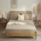 Luofanfei Spannbettlaken 180x200 Muslin Baumwolle Khaki Taupe Boxspringbett Frottee Topper Weich Uni Atmungsaktiv Bettlaken für Hohe Matratze bis 25-30 cm