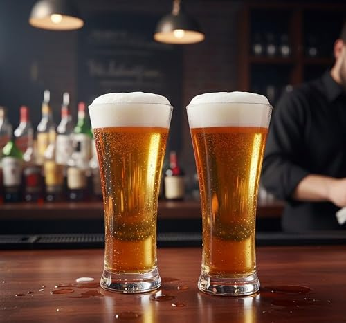 Vidrios de Levante - Set 6 Vasos Cristal Cerveza 350ml