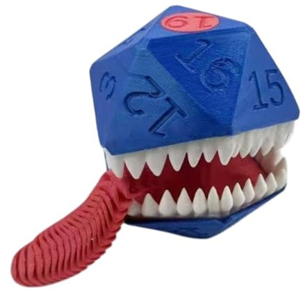 Dice Rolling Tower, Big Zunge Dice Roller, Fun Tabletop Game Prop, Sturdy RPG Zubehör für Eye-Catching Gadget, für Erwachsene, Kinder und Arbeitsplatz Entertainment