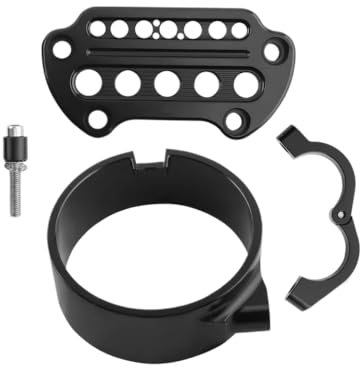 Handlebar Clamp Speedometer Side Mount Indicator Compatible With Sportster XL883 1200 1993 To 2020 Black