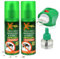 2X Mosquito Repellent Spray + Plug-in Insect Killer | Home & Travel Protection | Up to 45 Nights Per Refill | Includes Plug-in & Refill Bottle | Long-Lasting Indoor Mosquito Defense