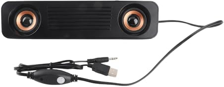 Yosoo Health Gear Computer Speakers with Subwoofer, USB Powered Soundbar, 3.5mm Aux Stereo, 360° Surround Sound for Desktop Laptop
