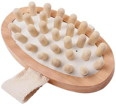 UKCOCO Brosse de Bain Bois Brosse de Massage Exfoliante pour Douche Accessoires de Salle de Bain