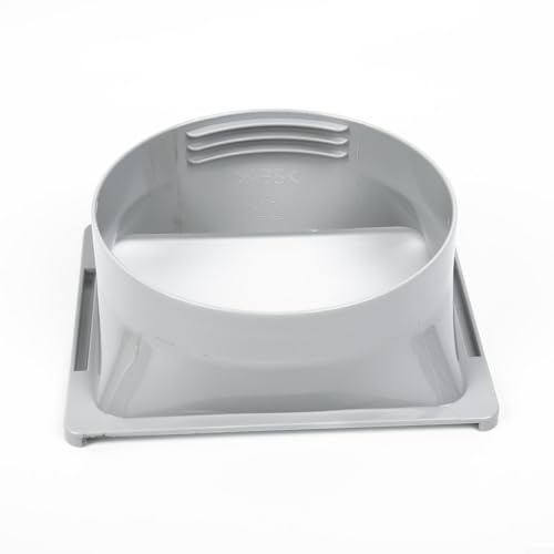 Drivstraw Connecteur de tuyau d'échappement portable pour climatiseur de 15 cm de diamètre – type rond, carré et plat compatible avec (interface carrée)
