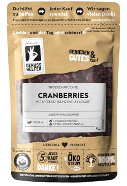 Bremer Gewürzhandel Cranberry getrocknet - aromatische Früchte mit Fruchtsaft, Cranberry, Cranberries, Cranberries getrocknet, 180g