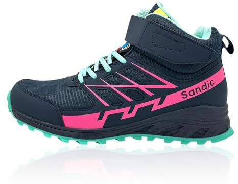 Nowaland Outdoor Trekkingschuhe mit robustem Obermaterial, stark profilierter Laufsohle, gepolstertem Schaft sowie Schnürung und Klettverschluss für Wandern, Freizeit & Alltag