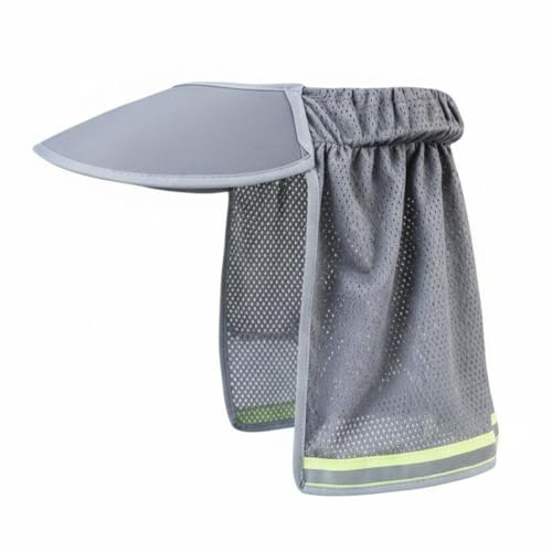 LeeQinersw Sun Protection Visor Schutzhelm Aufsatz Sonnenblende Helmnetz Staubschutz mit Innovativer Schirmfunktion für Baustellen Außeneinsätze Sicherheitsarbeiten Geschenk