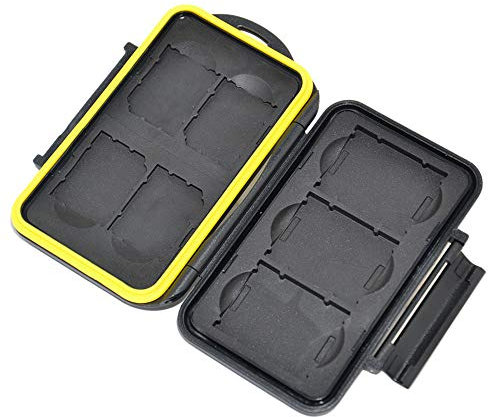 JJC Multi Memory Card Case Speicherkarten Schutzbox für 3 Stück XQD CFexpress Speicherkarte Typ B und 4 Stück SDHC Cards - Extreme Wasserdicht und Stoßfest Box Safe Tasche Etui Aufbewahrungsbox Hülle