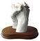 MOLDEARTEBABY UN RECUERDO INOLVIDABLE Kit para Escultura Manos para Pareja en 3D Alginato Moldes para Escultura Manos Entrelazadas, Regalos Originales, Bodas, (Tu&yo, 2 Manos (con Peana))