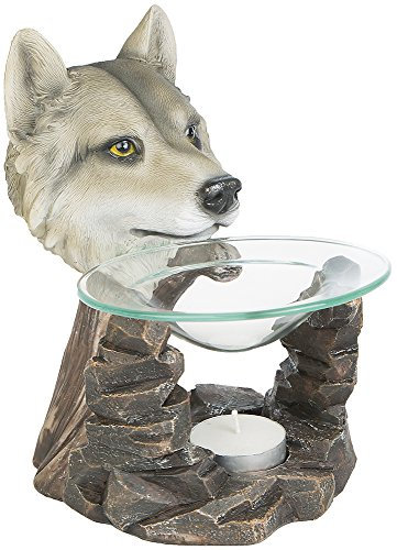 AGS Wolfs Duftlampe Aromalampe Wölfe Indianer Wild Life Raumduft Dekoration Raubtier