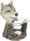 AGS Wolfs Duftlampe Aromalampe Wölfe Indianer Wild Life Raumduft Dekoration Raubtier