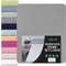 Dreamzie - Spannbettlaken 80x200cm - Mikrofaser Oeko TEX Zertifiziert - 100% Polyester - Spannbetttuch 80x200 Kinder - Anthrazit