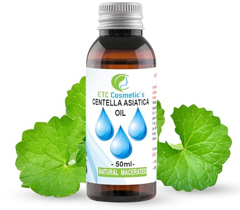 Centella Asiatica oil 50 ml - Known also as Gotu kola oil, acts as an anti-aging, toning, firming, conditioning and restorative agent, has collagen stimulating properties