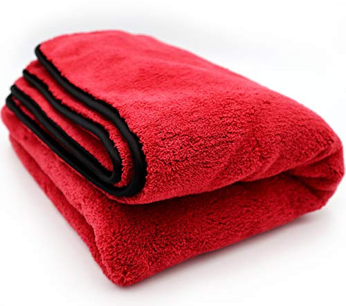 Cleaneed Paño de Secado Premium [90x60cm - 1200GSM] - Extra Absorbente - Paño de Microfibra con Extrema Capacidad de absorción - Especialmente Suave con la Pintura - para Coche y Moto