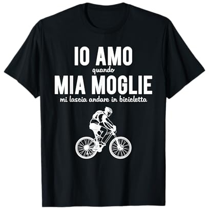 Mountain Bike Bici Regalo MTB Adoro Andare In Bicicletta Maglietta