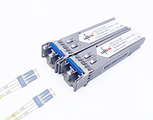 Elfcam® – 1,25 Gbps SFP Transceivermodul, Glasfaseranschluss LC/UPC Duplex (1310nm, 10KM)