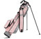 Sunday Golf Sac Loma - Sac de Golf léger avec Sangle et Support - Sac de Golf Pitch n Putt Facile à Transporter - par 3 et Parcours exécutifs, 31 Pouces de Hauteur (Rose Clair et Gris)