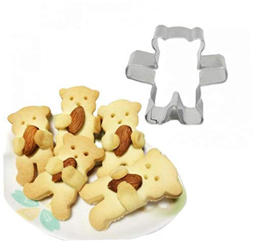 3D Cortador De La Galleta Molde Mini Oso De Acero Inoxidable De De La Galleta del Molde para Hornear La Torta De La Pasta De Azúcar Cortadores Herramientas De Bricolaje