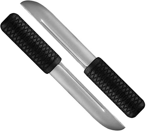Kexvic Fake Rubber Knife Pack of 2- Professional Martial Art Self Defence MMA Training Weapon