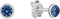 FAVS Unisex-Ohrstecker 925er Silber 2 Zirkonia One Size 88432631