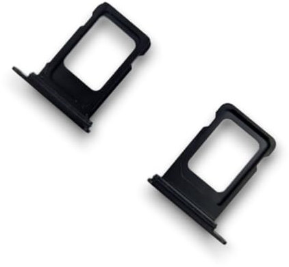 jbTec SIM-Tray kompatibel mit Apple iPhone 14 Pro/Max - Kartenhalter Single Slot Schlitten Rahmen Handy, Farbe:Space Schwarz