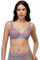 LOVABLE Reggiseno Ferretto Vela RCS Recycled Bikini, Righe Multicolor, 34D Donna