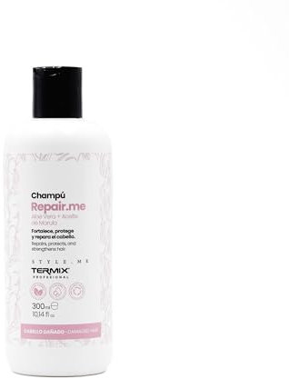 TERMIX - Champú Reparador Repair.Me 300ml | Revitaliza y Fortalece Cabellos Dañados | Fórmula Vegana con Aloe Vera y Aceite de Marula | Cuidado Capilar Profesional para Cabello Seco y Quebradizo