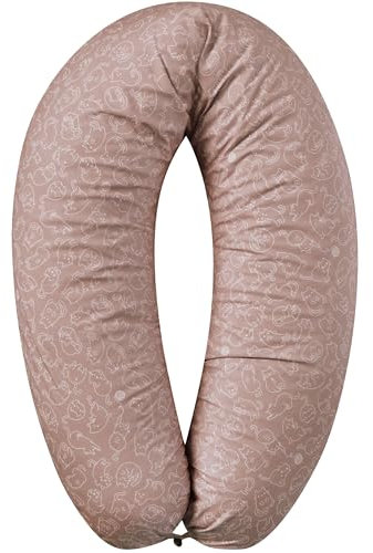 sei Design XXL Stillkissen 190x30 ergonomisch, Schwangerschaftskissen Seitenschläferkissen Komfortkissen Erwachsene, Abnehmbarer Stillkissen-Bezug aus Baumwolle, Pregnancy Pillow Baby