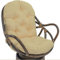 JIcloun Schaukelkissen Ersatz Outdoor/Indoor, Weich Verdickt Waschbar Sitzkissen Fester Twill Drehstuhl Schaukelstuhl rutschfeste Stuhlauflage für Liege Rattan Garten Terrasse Matte,A13