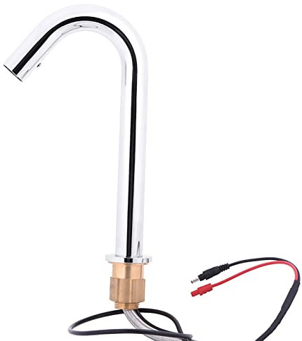 Natudeco Automatischer Wasserhahn, Sensor-Wasserhahn, Messing, Berührungsloser Wasserhahn, Waschbecken, Bewegungsmelder, Wasserhahn Mit Schlauch Für Küche, Badezimmer Und öffentliche Toiletten
