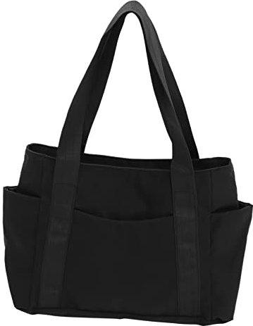 BESTonZON Tote Tasche Leopardenmuster Umhängetaschen Umhängetasche Damen-einkaufstasche Damen-handtasche Party-nutzungstasche Wiederverwendbare Einkaufstaschen Tägliche Einkaufstasche Nylon Schwarze