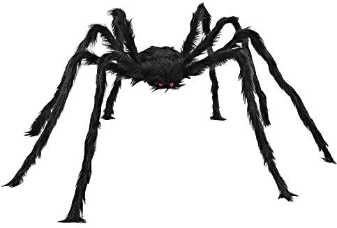 Halloween Spinnen Deko | Realistische Riesenspinne Dekoration | Haarige Spinne Halloween Deko | Gruseliger Spinne Streich Halloween Spinnen Spielzeug Deko Für Outdoor Karneval Narrentag Themenparty