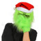 Yearsahrk Grinch Maske - Weihnachtliche Grüne Monster Kostüm Mit Weihnachts Hut - Funny Xmas Cosplay Party Requisiten Furry Mask