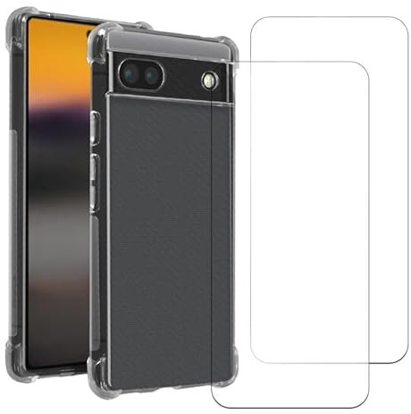 Evetane Coque pour Pixel 6a Antichoc Transparente + 2 vitres