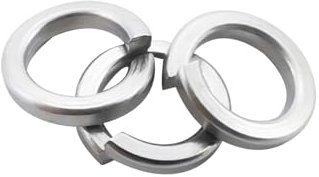 Fajoeda 50 Pezzi Rondella a Molla M6 A2 V2A, in Acciaio Inox Serratura a Molla Piatta e Molla 6 mm, Forma B, Secondo DIN 127