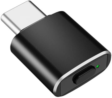 Junterone Mouse Jiggler Tipo C Agitador de Mouse Indetectable Agitador de Mouse USB C el Movimiento Simulado del Mouse Mantiene la Computadora Despierta, B