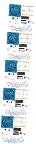 Gadpiparty 5sätze Elektronische Uhr Bausatz Digitaler Zeitmesser Mit Temperaturanzeige Und Lichtsteuerung Für Lernprojekte Elektronik Und Löten