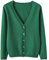 Angxiwan My Orders Delivery Cardigan for Women UK Spring and Autumn Leisure Loose Solid Long Sleeve V Neck Button Knitted Soft Cardigan Deals of The Day Sale Prime Women