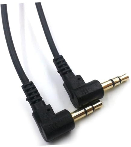 CAXUSD 2 Stück 3, 5-mm Stereo Trs Stecker zu Stecker Audiokabel