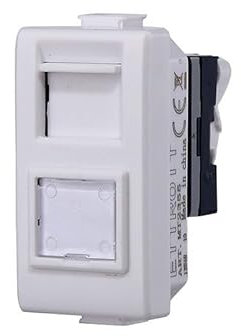 Presa tv, presa sat, presa di rete CAT5/CAT6, Presa tv RJ11 compatibile con Bticino Matix (RJ45 - CAT5E, 1)