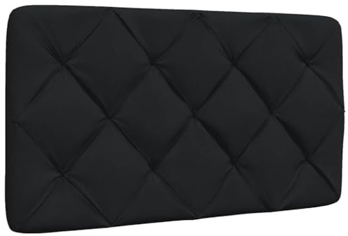 vidaXL Kopfteil-Kissen Schwarz 80 cm Stoff