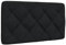 vidaXL Kopfteil-Kissen Schwarz 80 cm Stoff