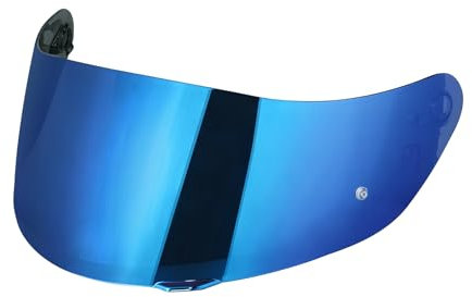 VCOROS Motorradhelm Visier,Helmvisier für K1 K3SV K5,Motorrad Helm Objektiv Visier,Vollgesichts Helmlinsenvisier Motorradhelm Zube (Blau)