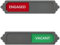 Andchi 2pcs Vacant Engaged Signs Toilet Door Switchable Status Sign with Magnetic and Adhesive Backing Mount (Red+Green)